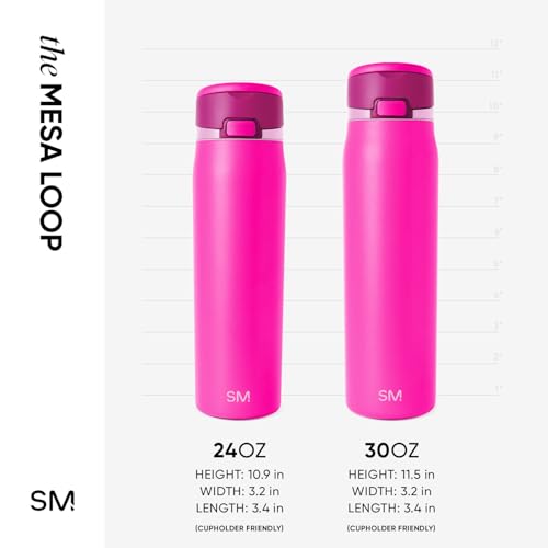 Water Bottle with Straw & Handle