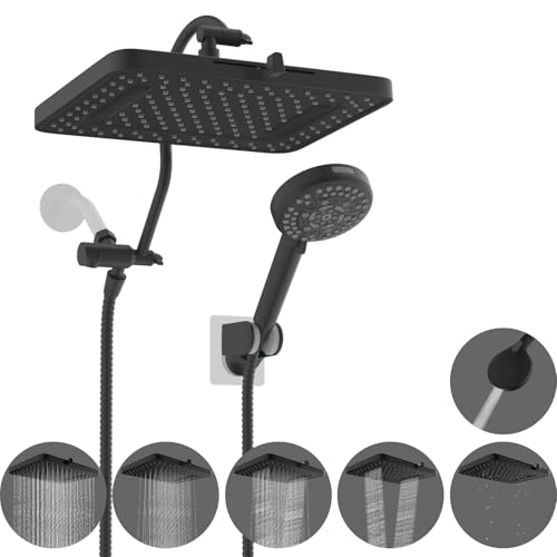 13'' 5 spray Rain Shower Head with 10