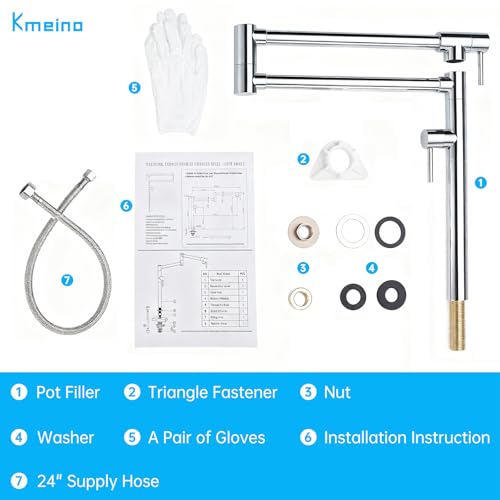 Brass Pot Filler Faucet Deck Mount