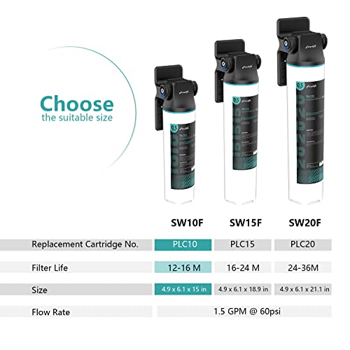 SW10F Under Sink Water Filter System with Brushed Nickel Faucet