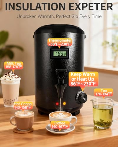 Electric Insulated Beverage Dispenser With Heating