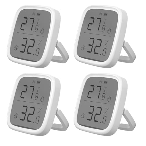 Zigbee Indoor Temperature Humidity Sensor (4 Count)