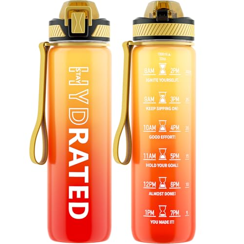 Water Bottle with Straw