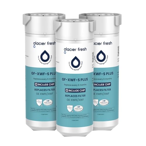 XWFE (Built-in CHIP) Refrigerator Water Filter Pack of 3 (3 Count)