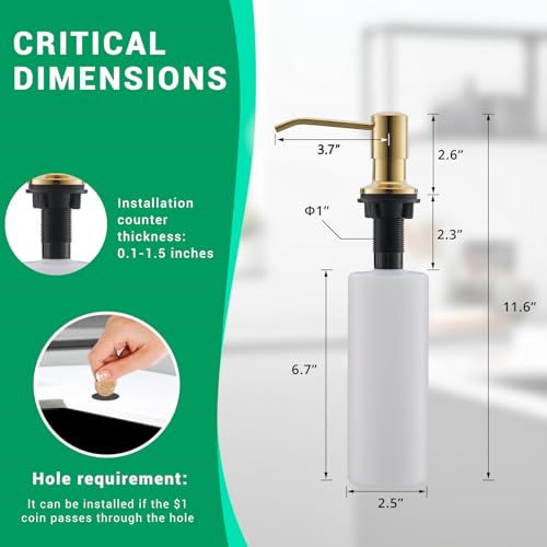 Commercial Kitchen Sink Faucet with Pull Down Sprayer Brushed Gold