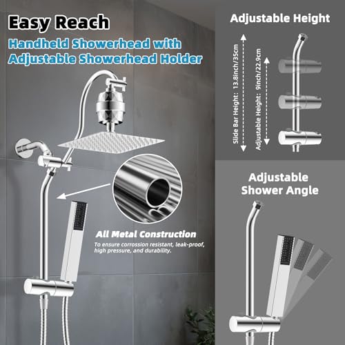 10'' Filtered Shower Head with 4