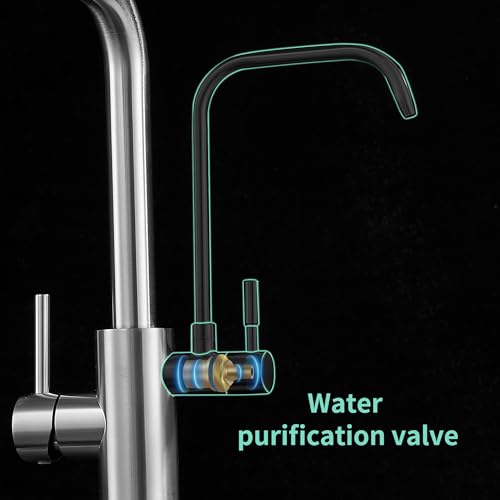 Kitchen Faucets with Water Filter and Pull Down Sprayer