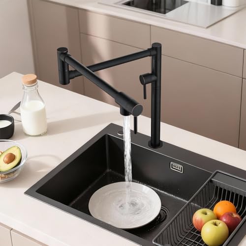Brass Pot Filler Faucet Deck Mount