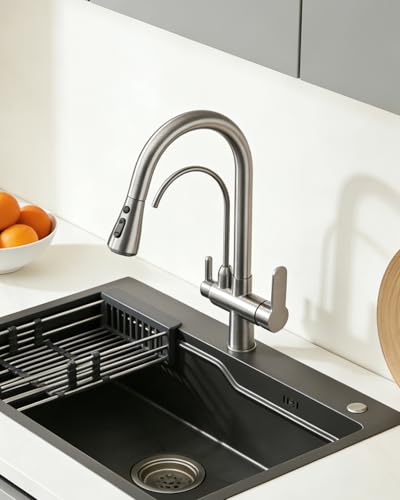Kitchen Faucet with Water Filter Spout