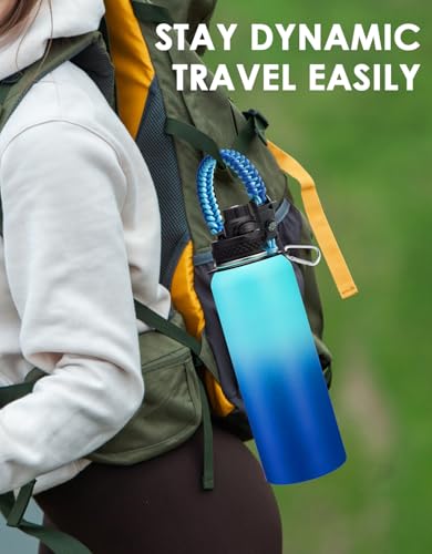 40 oz Insulated Water Bottle with Straw (9 Count)
