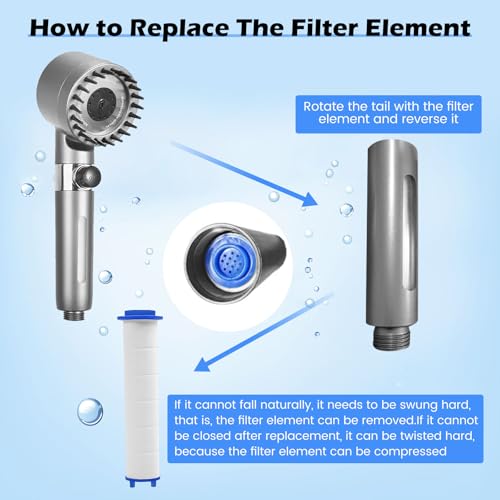 12 PCS Shower Filter Replacement 3.74x0.94 Inch