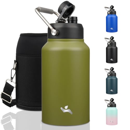 87 oz Insulated Stainless Steel Water Bottle Jug with Handle