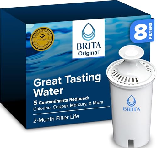Standard Water Filter for Pitchers and Dispensers (8 Count)