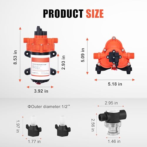 RV Water Pump on Demand Water Pressure Self