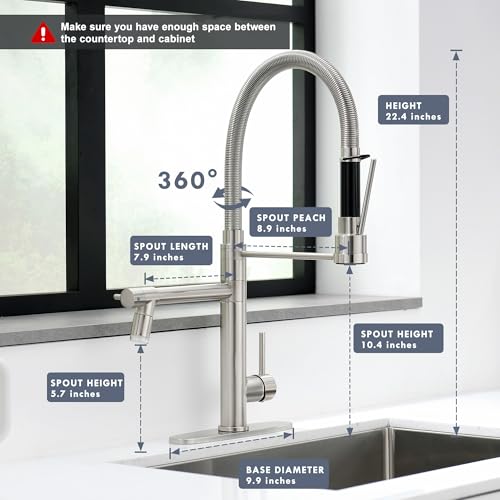 Dual Spout Kitchen Sink Faucet