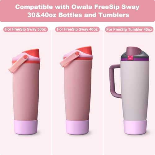 2PCS Silicone Boot for Owala FreeSip Sway 30oz 40oz Bottle