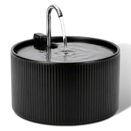 Ceramic Cat Water Fountain (78 Fl Oz)