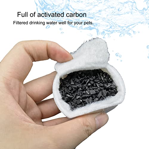 8 Pack Pet Fountain Replacement Filters