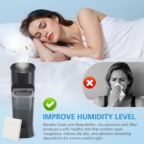 4 Pack Humidifier Wicking HFT600 Replacement Filters T (4 Count)