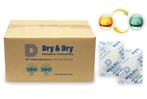 20 Gram [400 Packs] Orange Indicating Mixed Silica Gel Packets Siilca Gel Desiccant