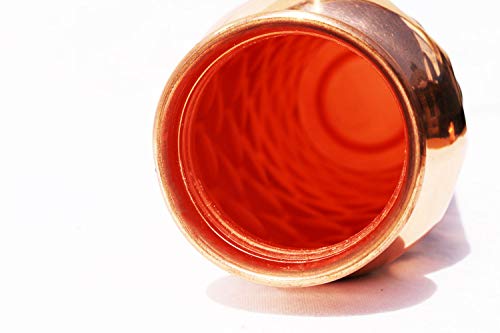 Diamond Cut Copper Water Bottle