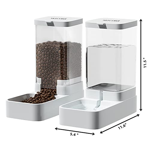 Gravity Pet Feeder and Water Dispenser Set