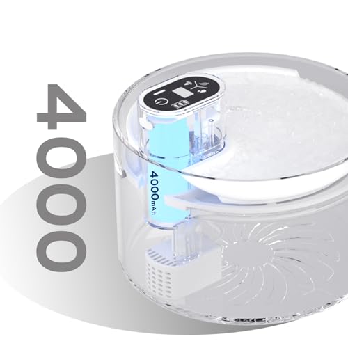 Cordless Ceramic Cat Water Fountain 78oz (78 Fl Oz)
