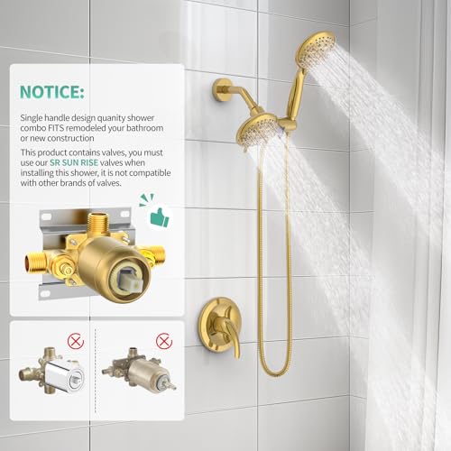 Dual 2 in 1 Shower System with Handheld