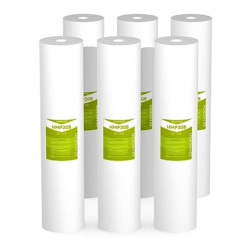 20 Micron 20" x 4.5" Whole House Sediment Filter Cartridge (6 Count)
