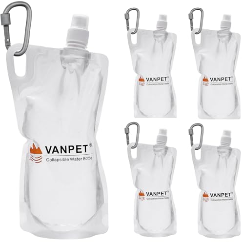 1L Hiking Collapsible Water Bottles
