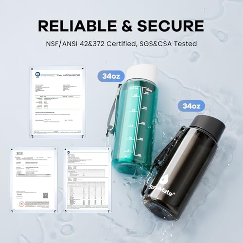 Purified Water Bottle for Camping