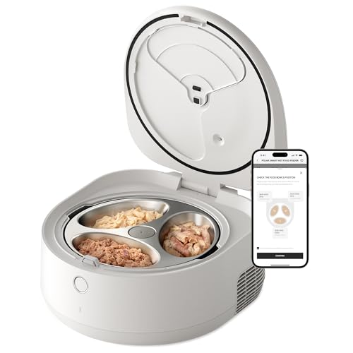 Automatic Cat Feeder Wet Food with Stainless Steel Bowl