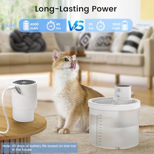 Cat Water Fountain Cordless