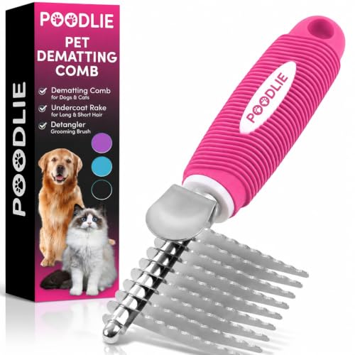 Poodle Dematting Fur Rake Comb Brush for Dogs and Cats
