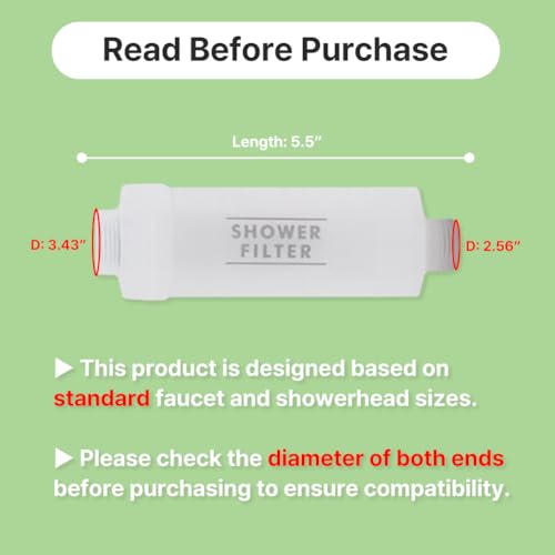 2 Packs Korea Made Shower Filter (2 Count)