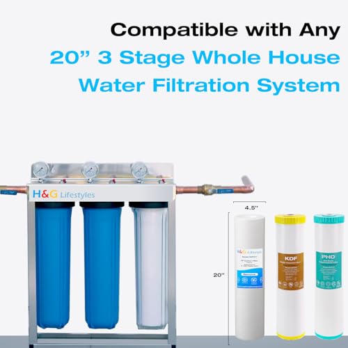 Whole House Water Filter Cartridge 4.5 x 20 KDF Water Filter
