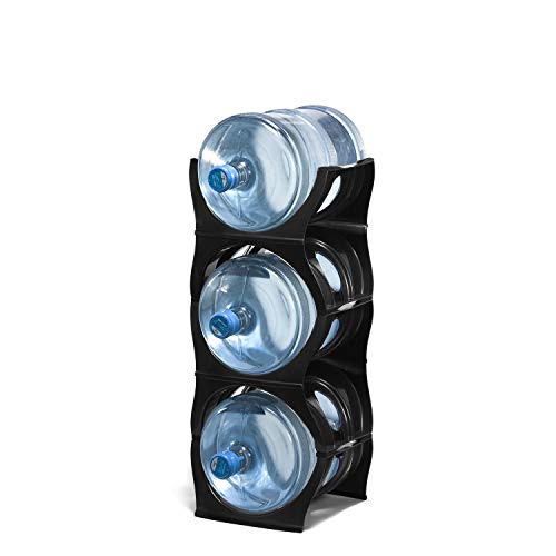Stackable Water Bottle Storage Rack Best Water Jugs 5 Gallon Organizer. Jug Holder for Kitchen