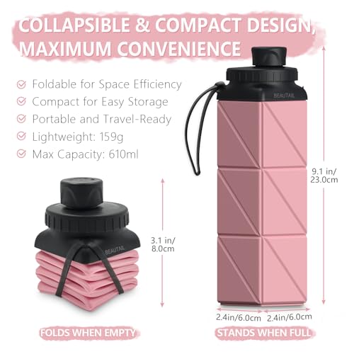 Collapsible Water Bottles 21 oz
