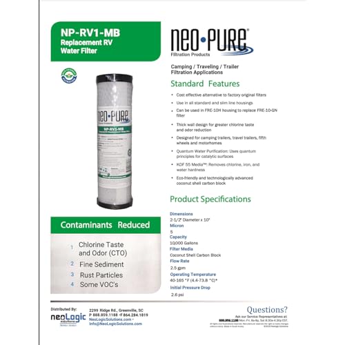 NP RV1 Replacement RV Water Filter