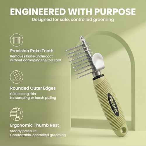 Poodle Dematting Fur Rake Comb Brush for Dogs and Cats