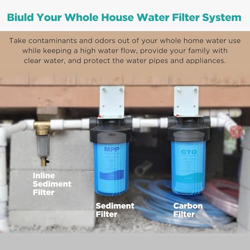 5 Micron 10" x 4.5" Whole House Sediment Water Filter Cartridge (4 Count)