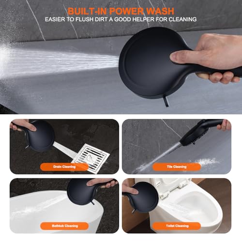 Black Large High Pressure Filtered Shower Head with Handheld
