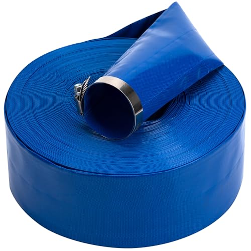 3 in x 50 ft Pool Backwash Hose Heavy Duty Drain Discharge Vinyl Hoses (50 Foot)