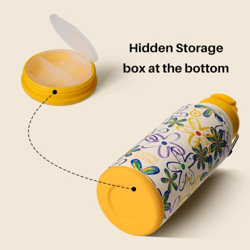32oz Insulated Water Bottle with Pill Box