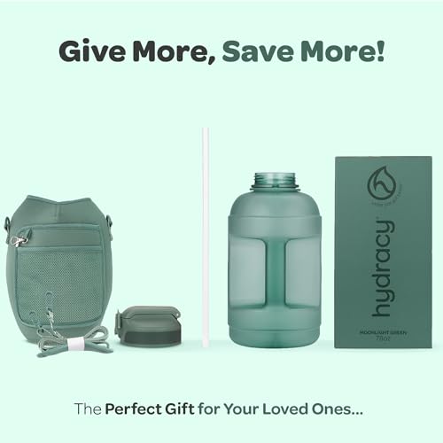 2.3L BPA Free Tritan Plastic Water Bottle with Adjustable Shoulder Strap