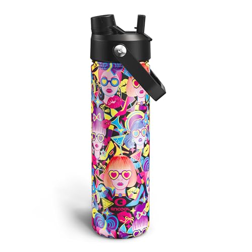 Insulated Water Bottle with Straw Stainless Steel Water Bottle