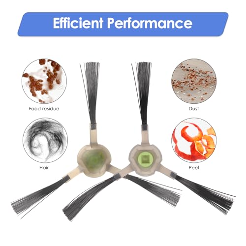 5 Pack) M210 Replacement Side Brushes Compatible With Lefant M210B, M213S, M210S, M210, M213, M210 Pro, M210P, OKP Life K2, K3, K3A, K4, K5, Robotic Vacuum Cleaner, Side Brush Kit, Accessories Kit (5 Count)