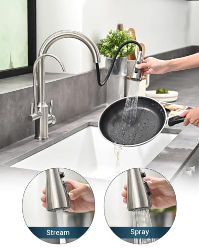 3 Way Kitchen Faucet with Water Filter cUPC Lead