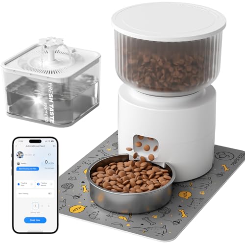Automatic Cat Feeder and Water Fountain