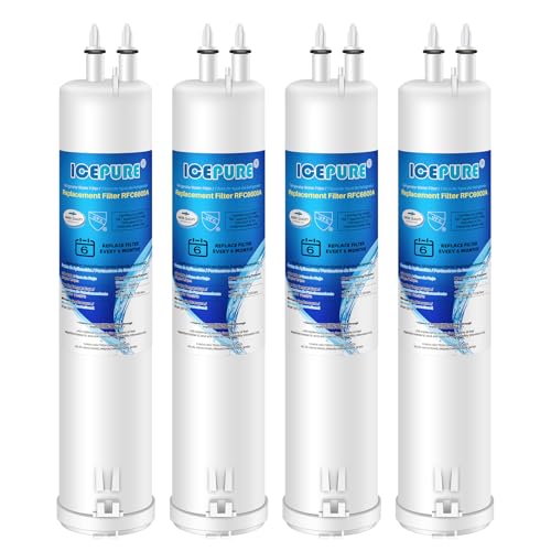 RFC6600A Refrigerator Water Filter Replacement for 4396841 (4 Count)
